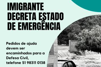 Imigrante decreta Estado de Emergência 