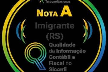 Contabilidade de Imigrante conquista nota A na Qualidade da Informação Contábil e Fiscal