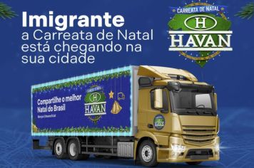 Imigrante recebe Carreata de Natal Havan 2024