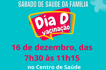 Centro de Saúde abre neste sábado para vacinação 