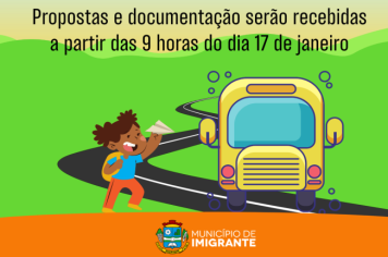 Prefeitura recebe propostas para o transporte escolar