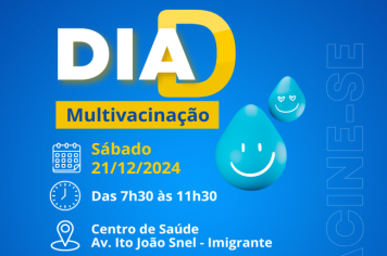Dia D Vacinação será neste sábado, dia 21