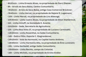 Recolhimento de embalagens de agrotóxicos será realizado no dia 15 de maio