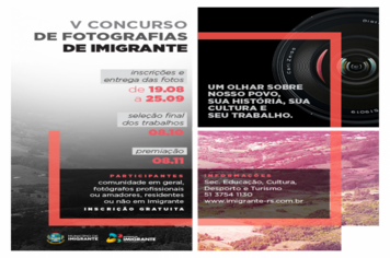 Inscrições para Concurso Fotográfico de Imigrante seguem até esta sexta-feira
