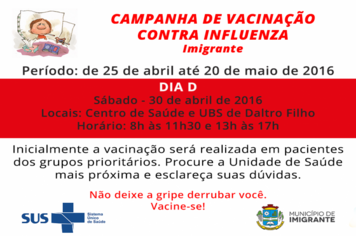 Dia D contra Influenza será no dia 30