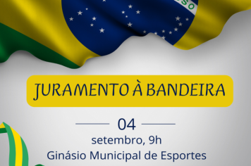 Juramento à Bandeira ocorre segunda-feira