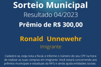 NFG sorteia prêmio para imigrantense