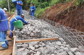 Muros de gabião garantirão segurança contra deslizamentos