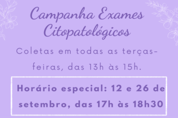 Campanha de Exames Citopatológicos