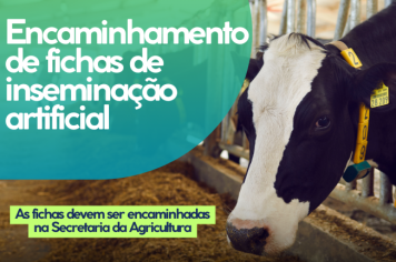 Encaminhamento de fichas de inseminação artificial