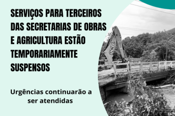 Serviços para terceiros suspensos