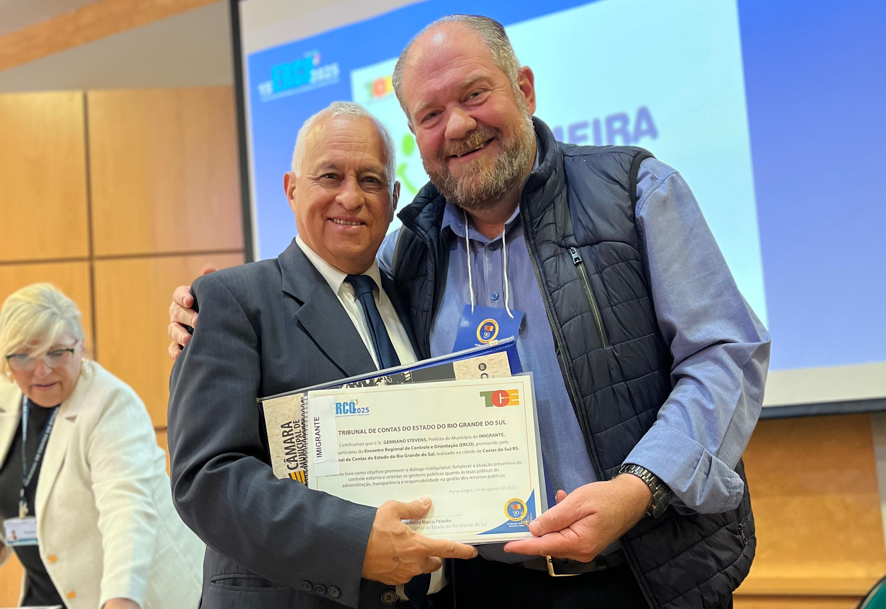 Imigrante participa do 15º Encontro Regional de Controle e Orientação do TCE-RS 
