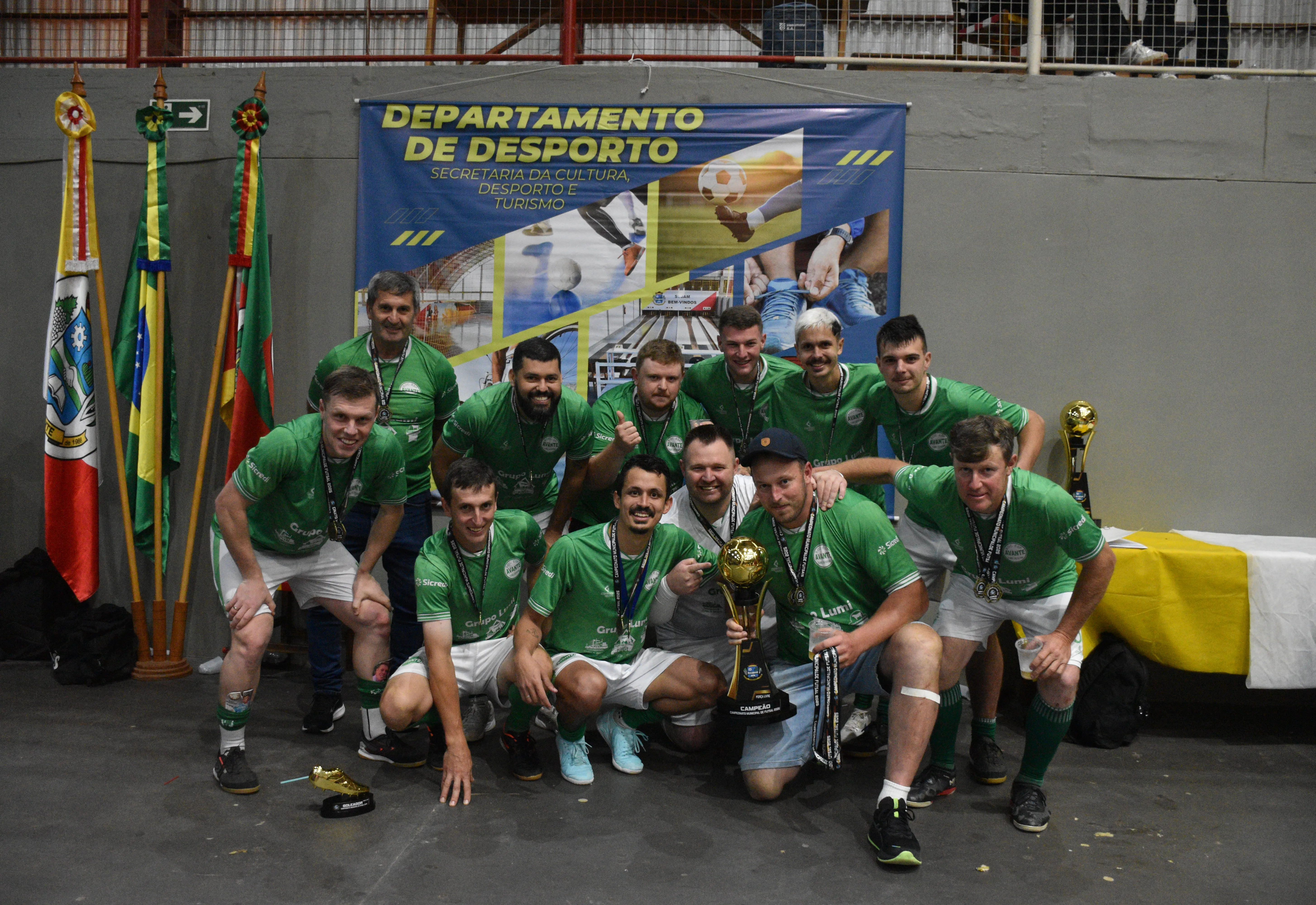 Pipoqueiros, Meninos da Vila, Morro das Alemoas e Avante são os campeões do Municipal de Futsal de Imigrante 