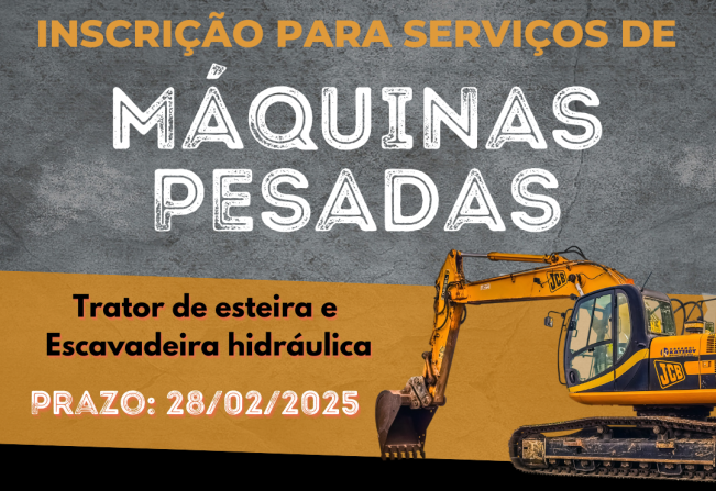 Incrições para máquinas pesadas 