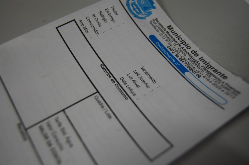 Contas de água passarão a ser entregues nas residências