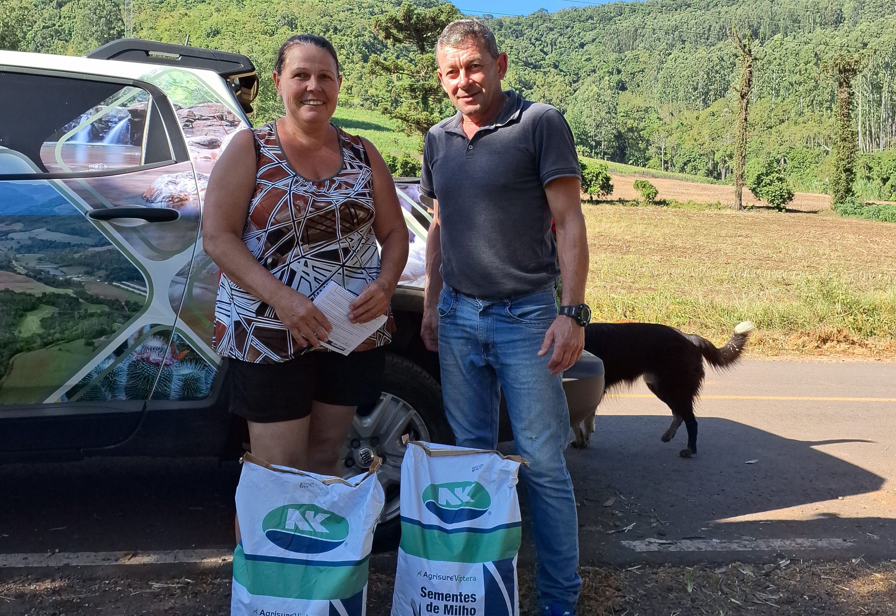 Agricultores de Imigrante recebem sementes de milho para recuperação da produção