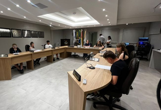Sessão da Câmara Mirim