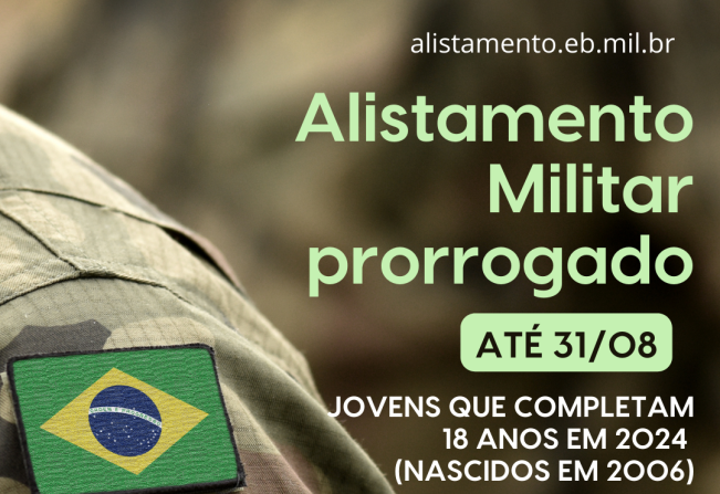 Prazo do Alistamento Militar foi prorrogado
